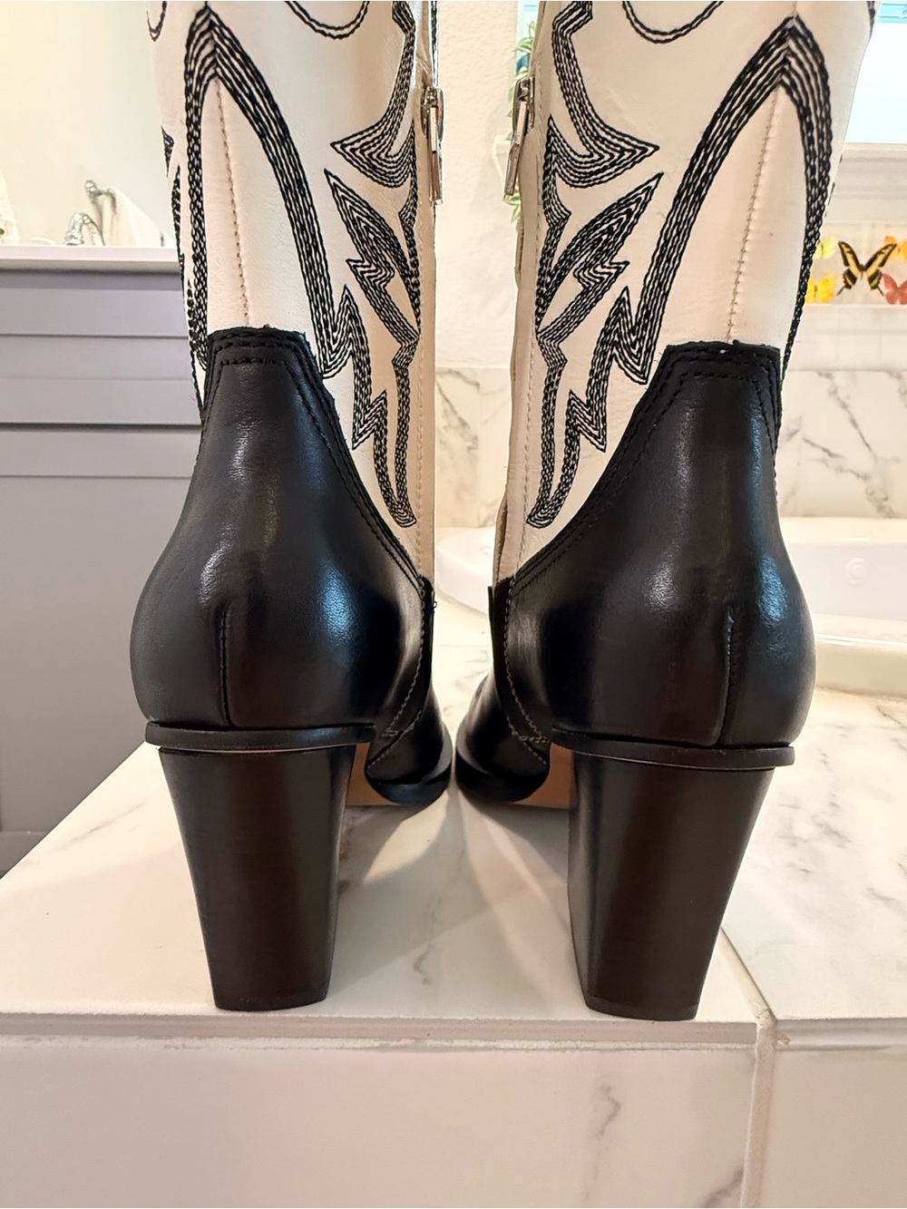 Dolce Vita Blanch boot black and white size 6 - Picture 3 of 7